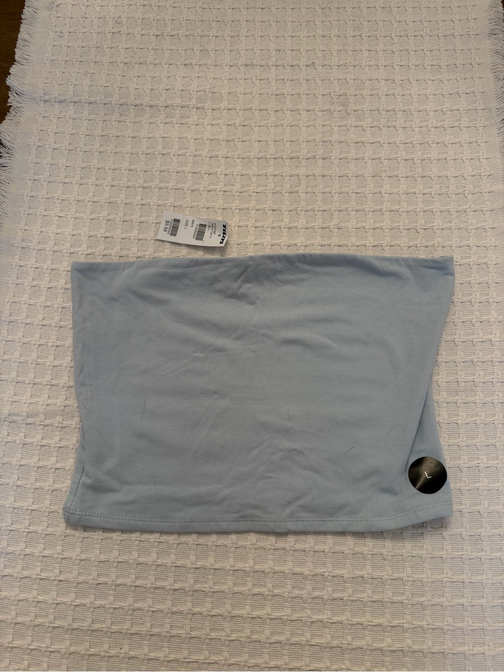Tilly's Light Blue Strapless Crop Tube Top